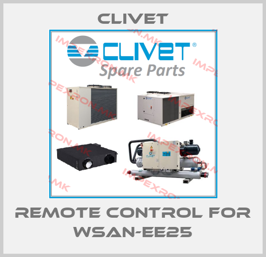 Clivet-remote control for WSAN-EE25price