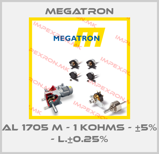 Megatron-AL 1705 M - 1 KOHMS - ±5% - L.±0.25%price