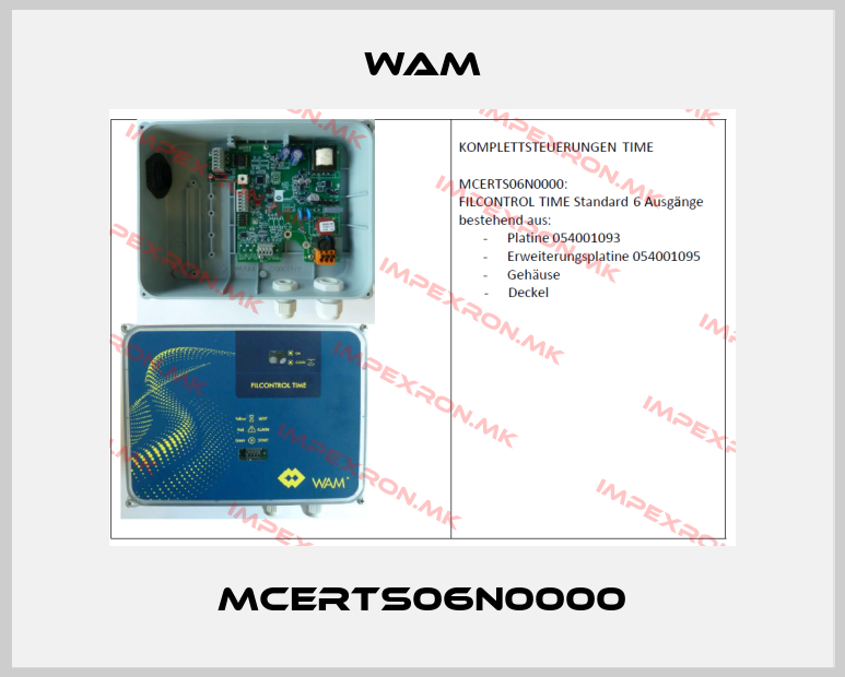 Wam-MCERTS06N0000price