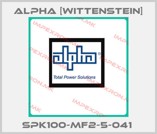 Alpha [Wittenstein]-SPK100-MF2-5-041 price