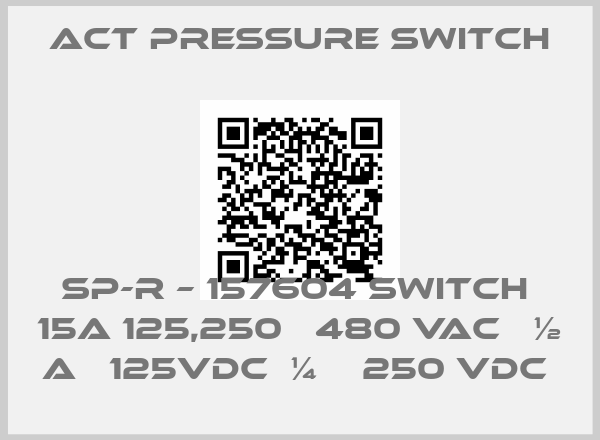 ACT PRESSURE SWITCH Europe