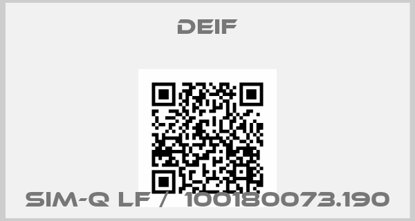 Deif-SIM-Q LF /  100180073.190price