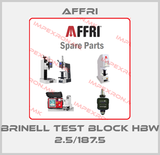 Affri-Brinell Test block HBW 2.5/187.5price