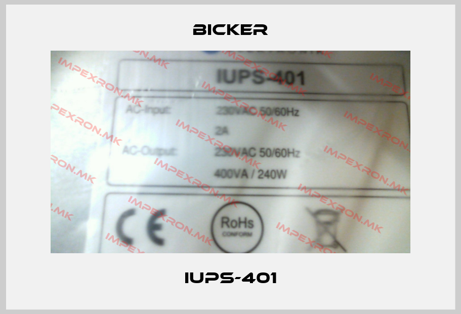 Bicker-IUPS-401price