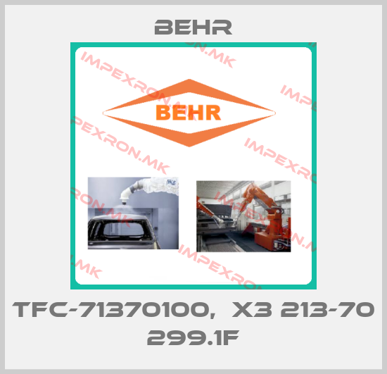 Behr-TFC-71370100,  X3 213-70 299.1Fprice