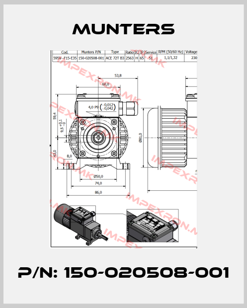 Munters-P/N: 150-020508-001price