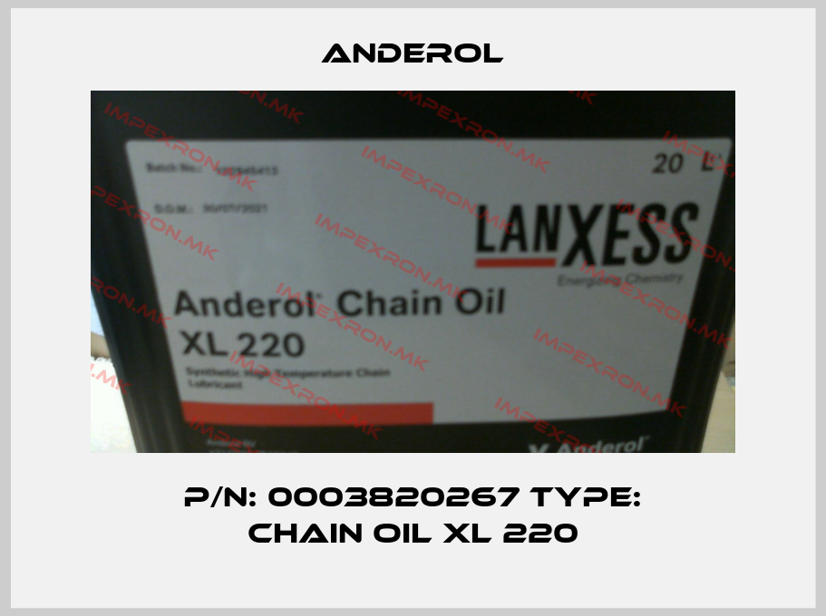 Anderol-P/N: 0003820267 Type: Chain Oil XL 220price