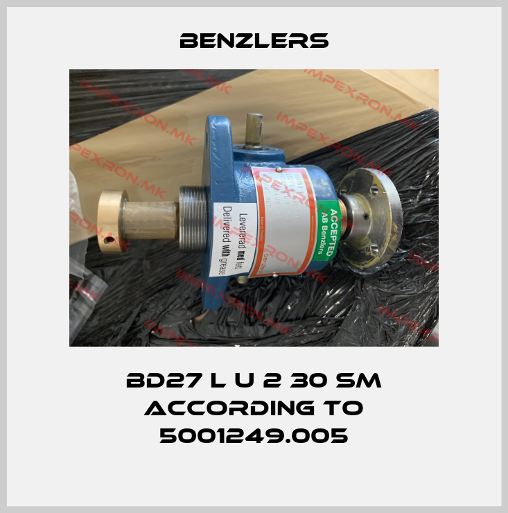 Benzlers-BD27 L U 2 30 SM according to 5001249.005price