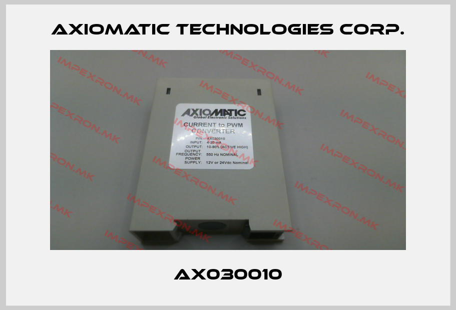 Axiomatic Technologies Corp.-AX030010price