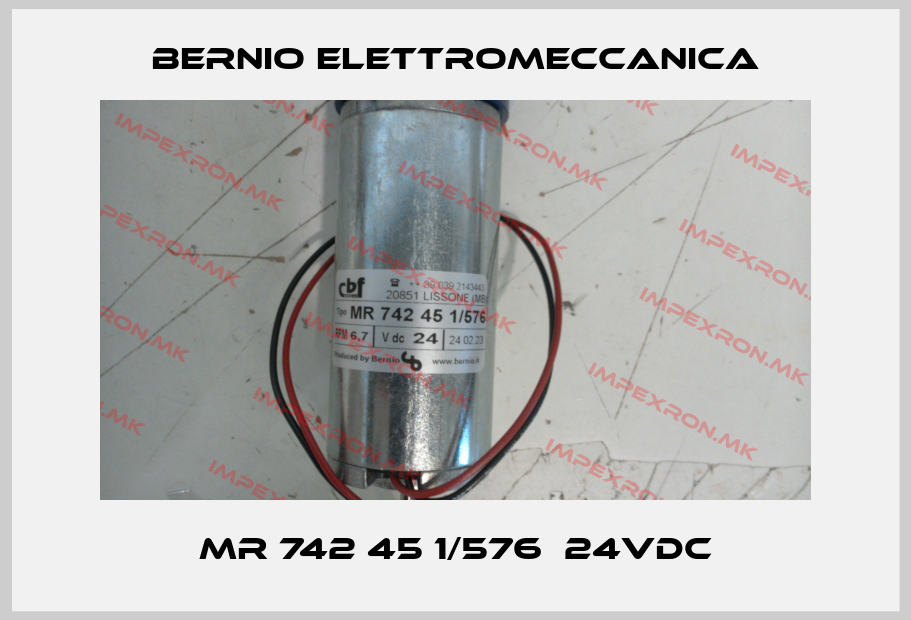 BERNIO ELETTROMECCANICA-MR 742 45 1/576  24VDCprice