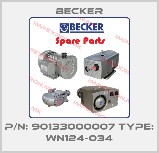 Becker-P/N: 90133000007 Type: WN124-034price