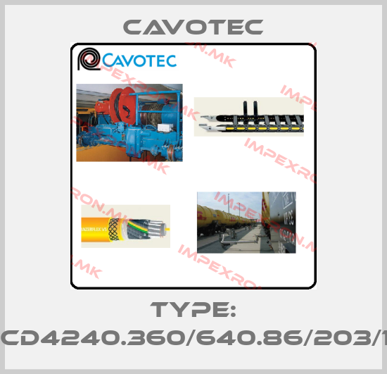 Cavotec-Type: KK270CD4240.360/640.86/203/163G/Rprice