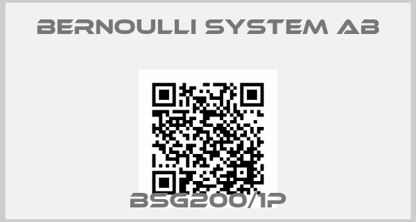 Bernoulli System AB- BSG200/1Pprice