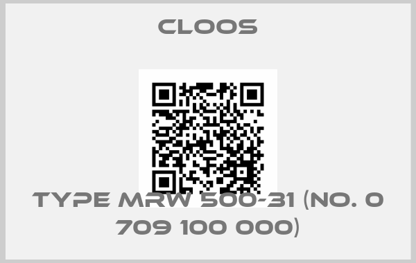 Cloos-Type MRW 500-31 (No. 0 709 100 000)price