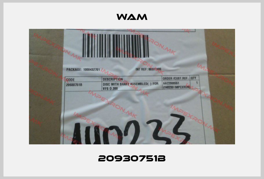 Wam-20930751Bprice