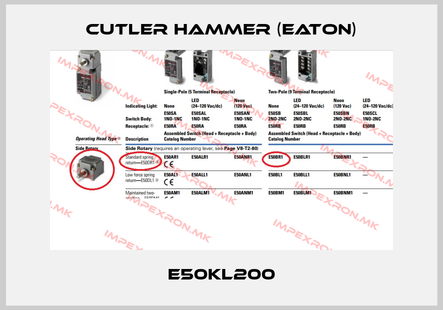 Cutler Hammer (Eaton)-E50KL200price