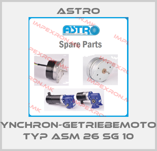 Astro-SYNCHRON-GETRIEBEMOTOR TYP ASM 26 SG 10price