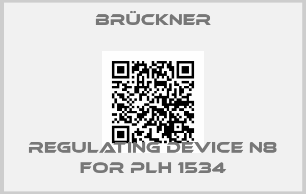 Brückner-regulating device N8 for PLH 1534price
