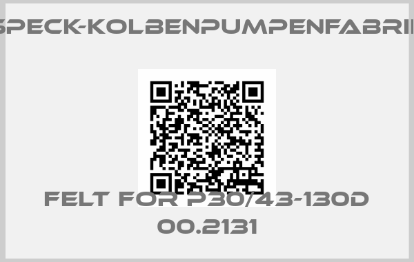 SPECK-KOLBENPUMPENFABRIK-felt for P30/43-130D 00.2131price