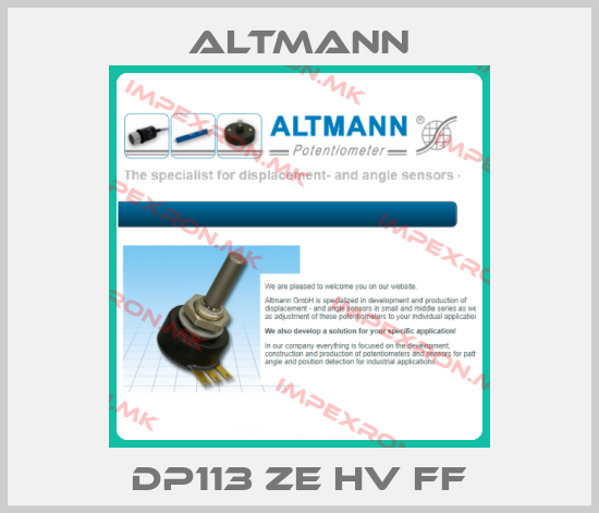 ALTMANN-DP113 Ze Hv Ffprice