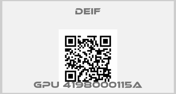 Deif-GPU 4198000115Aprice