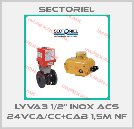 Sectoriel-LYVA3 1/2" INOX ACS 24VCA/CC+CAB 1,5m NFprice
