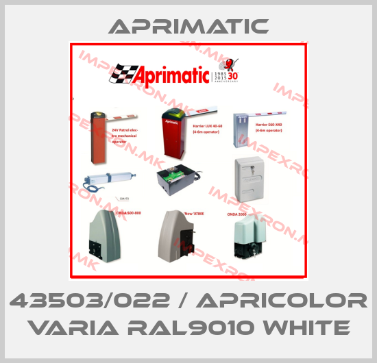 Aprimatic-43503/022 / APRICOLOR VARIA RAL9010 Whiteprice