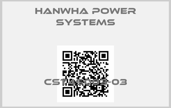 Hanwha Power Systems-CST45003-03price