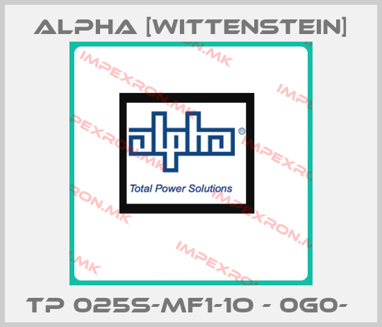 Alpha [Wittenstein]-TP 025S-MF1-1O - 0G0- price