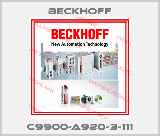 Beckhoff-C9900-A920-3-111price