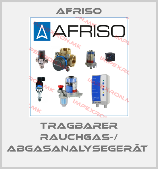 Afriso-TRAGBARER RAUCHGAS-/ ABGASANALYSEGERÄT price