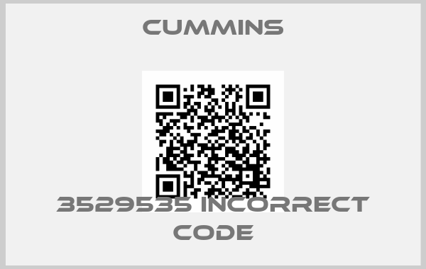 Cummins-3529535 incorrect codeprice