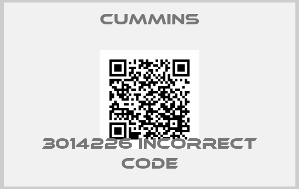 Cummins-3014226 incorrect codeprice