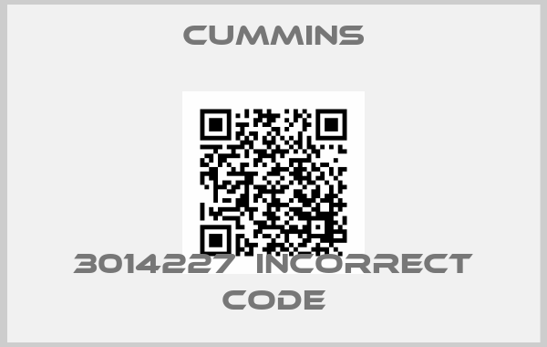 Cummins-3014227  incorrect codeprice