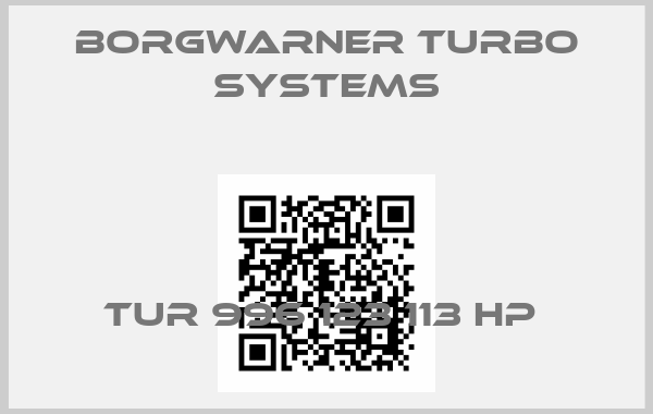 Borgwarner turbo systems-TUR 996 123 113 HP price