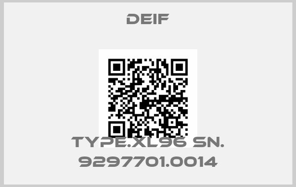 Deif-TYPE.XL96 SN. 9297701.0014price
