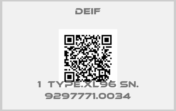 Deif-1  TYPE.XL96 SN. 9297771.0034price