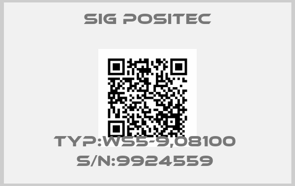 SIG Positec-TYP:WS5-9,08100  S/N:9924559 price