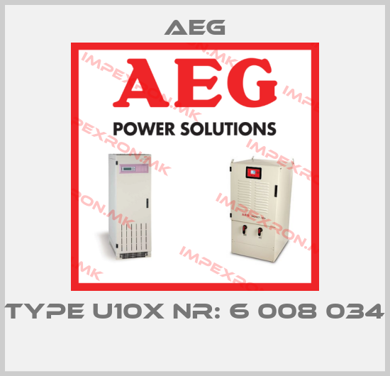AEG-Type U10X Nr: 6 008 034 price