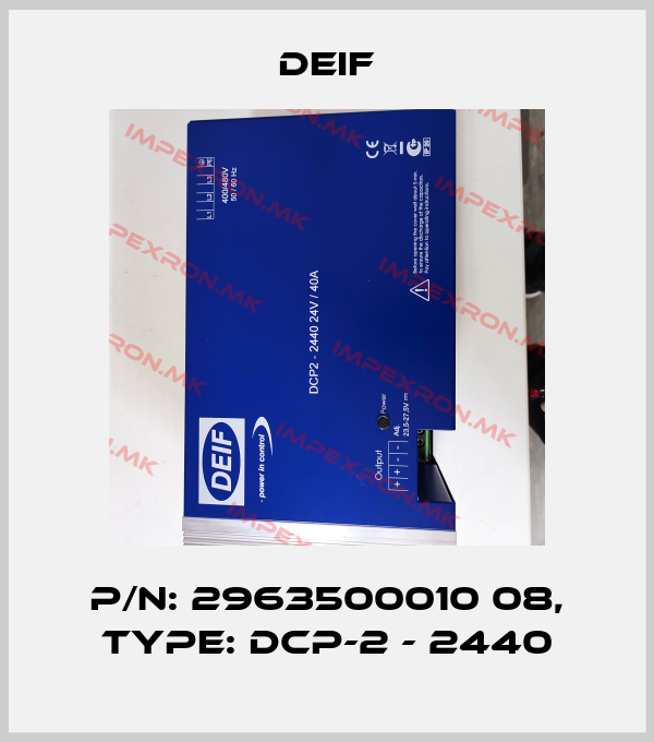 Deif-p/n: 2963500010 08, type: DCP-2 - 2440price