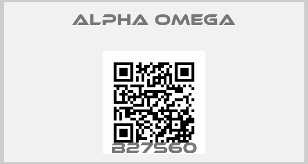 ALPHA OMEGA-B27S60price
