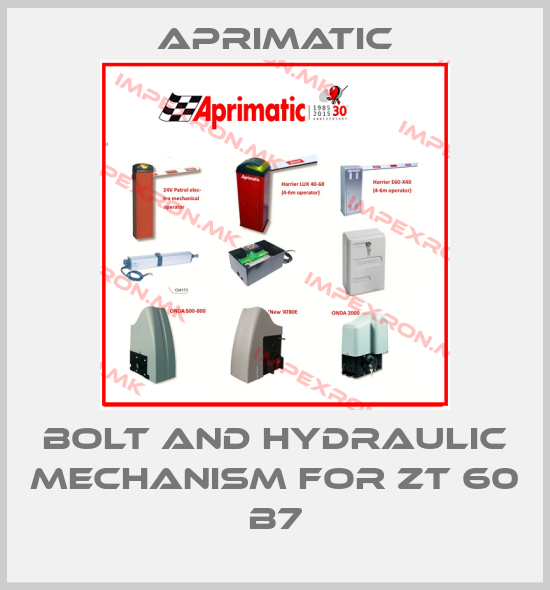 Aprimatic-bolt and hydraulic mechanism for ZT 60 B7price