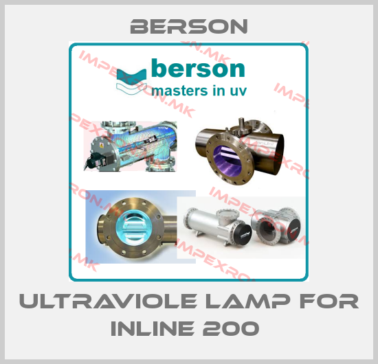 Berson-ULTRAVIOLE LAMP FOR INLINE 200 price