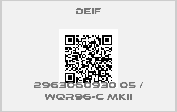 Deif-2963060930 05 / WQR96-C MKIIprice