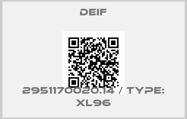 Deif-2951170020.14 / Type: XL96price