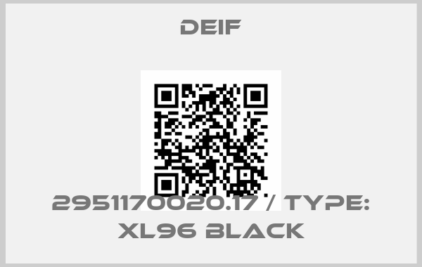 Deif-2951170020.17 / Type: XL96 blackprice