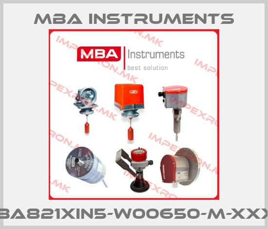 MBA Instruments-MBA821XIN5-W00650-M-XXXXprice