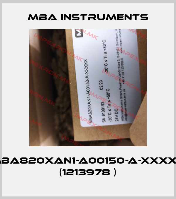 MBA Instruments-MBA820XAN1-A00150-A-XXXXX (1213978 )price