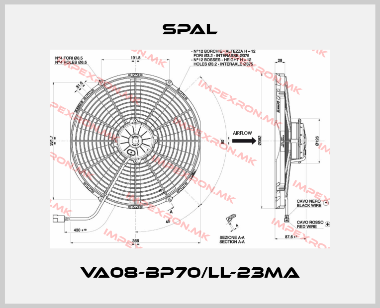 SPAL-VA08-BP70/LL-23MAprice