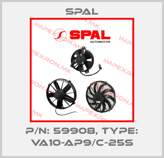 SPAL-P/N: 59908, Type: VA10-AP9/C-25Sprice